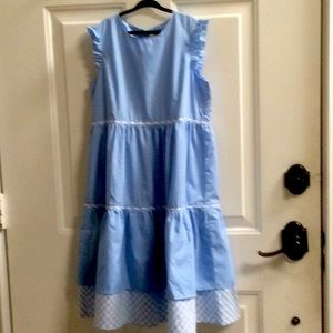 💕💕 Chickeeduck  blue summer girls dress Sz 11/12